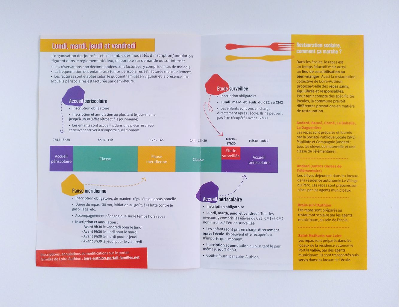Dépliant rentrée scolaire